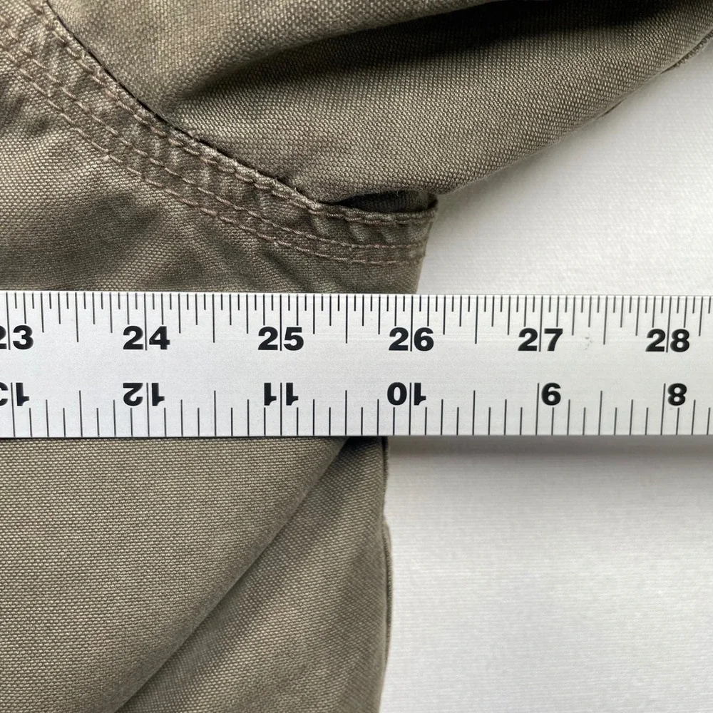 American Eagle Men XXL Faux Fur Lined Field Jacket Olive Green Hooded Parka Coat
